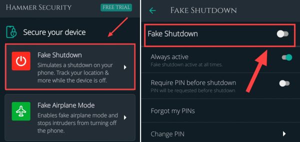 Enable fake shutdown 